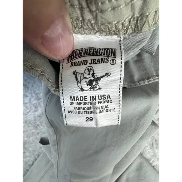 True Religion Womens 29 Brianna Pants Rare Vtg 2003 NWT Gray 90s Y2K Made-USA - Picture 7 of 16